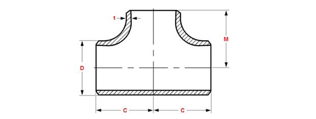Stainless Steel SCH20 ASME B16.9  Pipe Fitting Tee 0